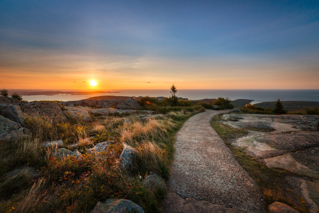 Bar Harbor Hiking Path Cadillac Mountain